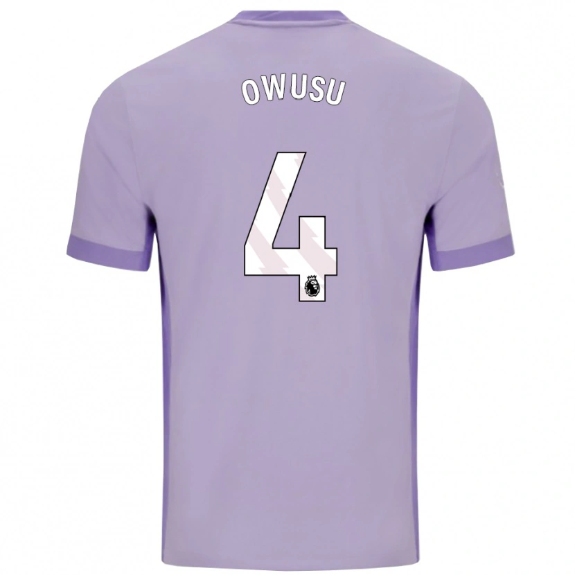 Danxen Kid Yussif Owusu #4 Taro Purple White Away Jersey 2025/26 T-Shirt