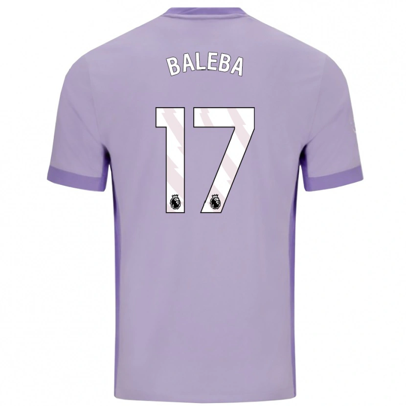 Danxen Kid Carlos Baleba #17 Taro Purple White Away Jersey 2025/26 T-Shirt