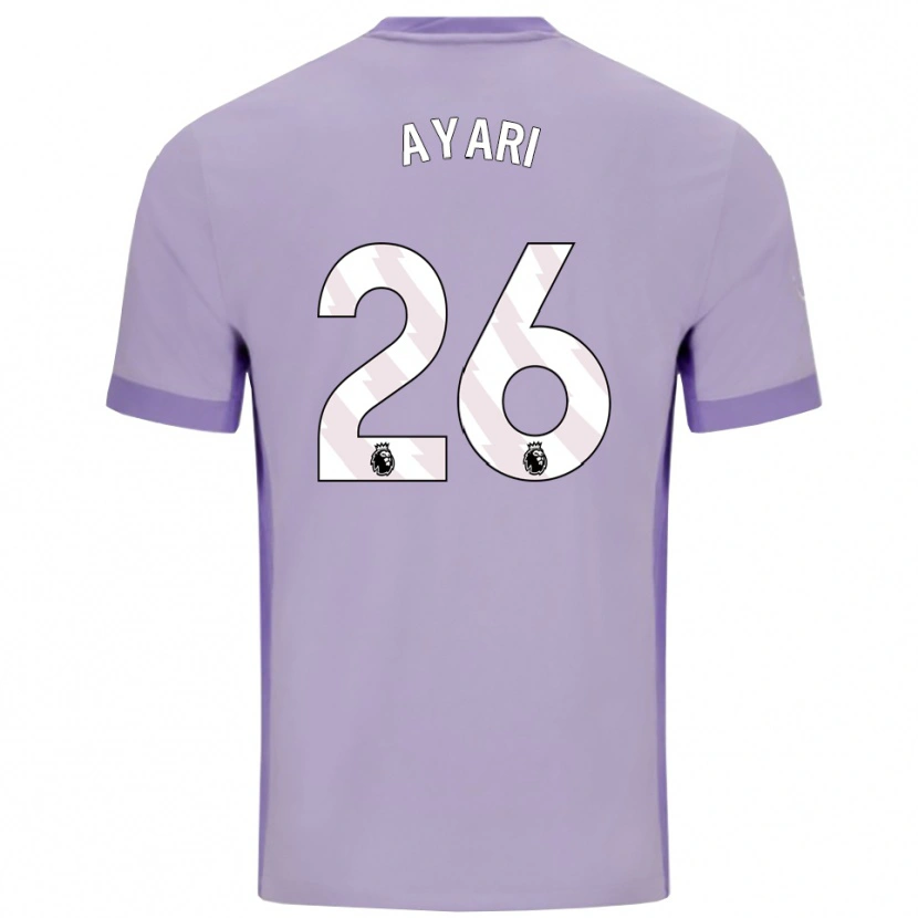 Danxen Kid Yasin Ayari #26 Taro Purple White Away Jersey 2025/26 T-Shirt