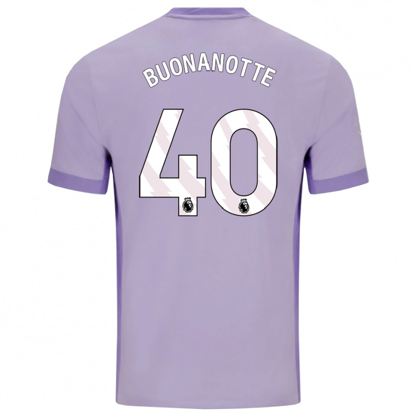 Danxen Kid Facundo Buonanotte #40 Taro Purple White Away Jersey 2025/26 T-Shirt