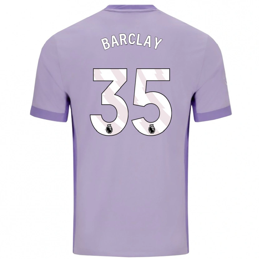 Danxen Kid Ben Barclay #35 Taro Purple White Away Jersey 2025/26 T-Shirt