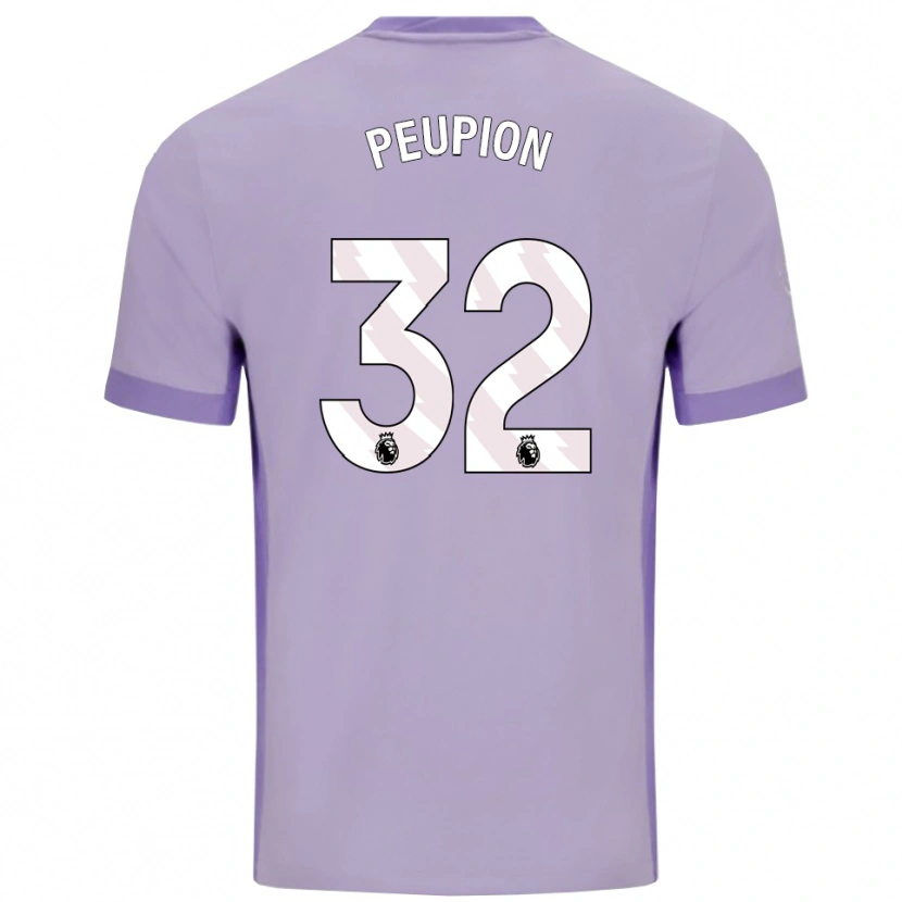 Danxen Kid Cameron Peupion #32 Taro Purple White Away Jersey 2025/26 T-Shirt
