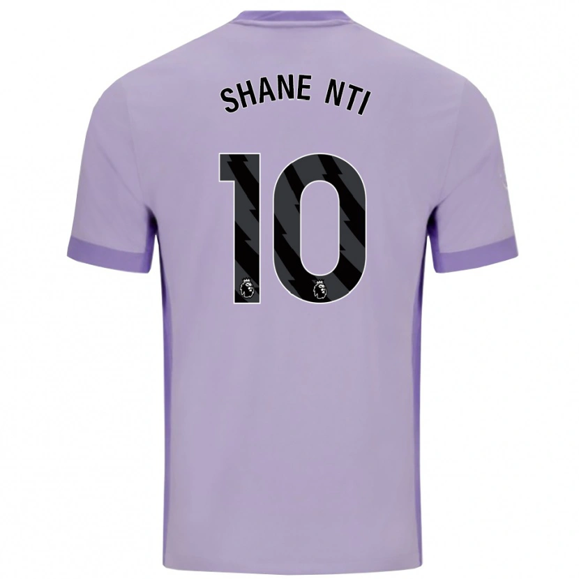Danxen Kid Shane Nti #10 Taro Purple White Away Jersey 2025/26 T-Shirt