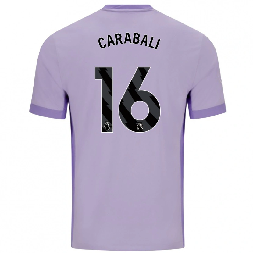 Danxen Kid Jorelyn Carabalí #16 Taro Purple White Away Jersey 2025/26 T-Shirt