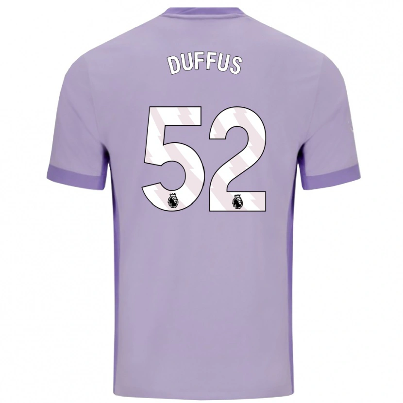 Danxen Kid Joshua Duffus #52 Taro Purple White Away Jersey 2025/26 T-Shirt