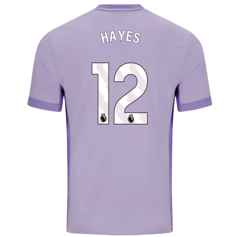 Danxen Kid Caitlin Hayes #12 Taro Purple White Away Jersey 2025/26 T-Shirt