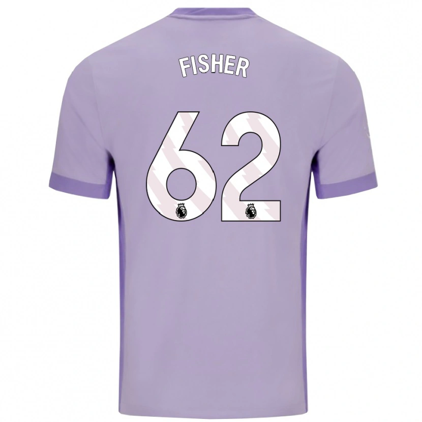 Danxen Kid Hugo Fisher #62 Taro Purple White Away Jersey 2025/26 T-Shirt
