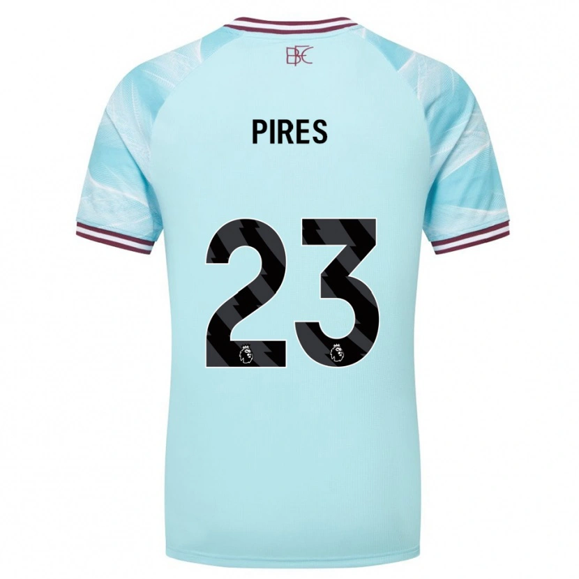 Danxen Kid Lucas Pires #23 Sky Blue Burgundy Away Jersey 2025/26 T-Shirt
