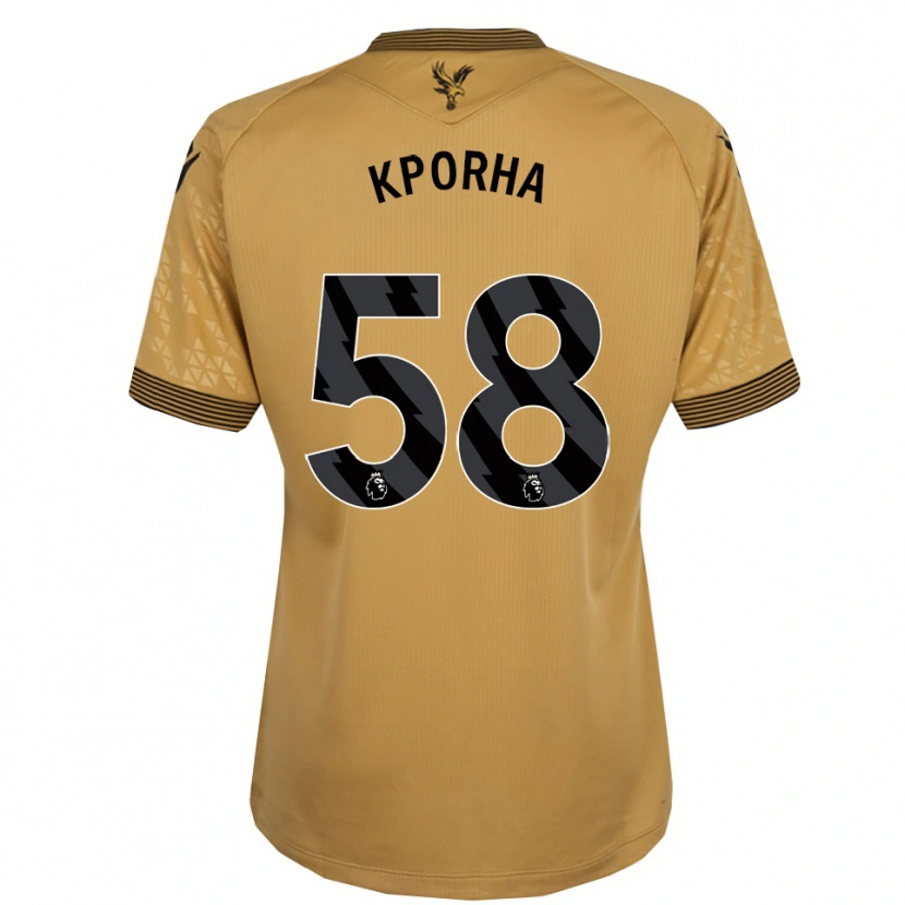 Danxen Kid Caleb Kporha #58 Gold Black Away Jersey 2025/26 T-Shirt