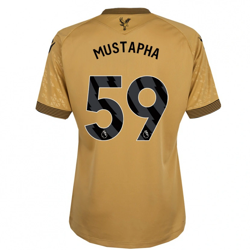 Danxen Kid Hindolo Mustapha #59 Gold Black Away Jersey 2025/26 T-Shirt