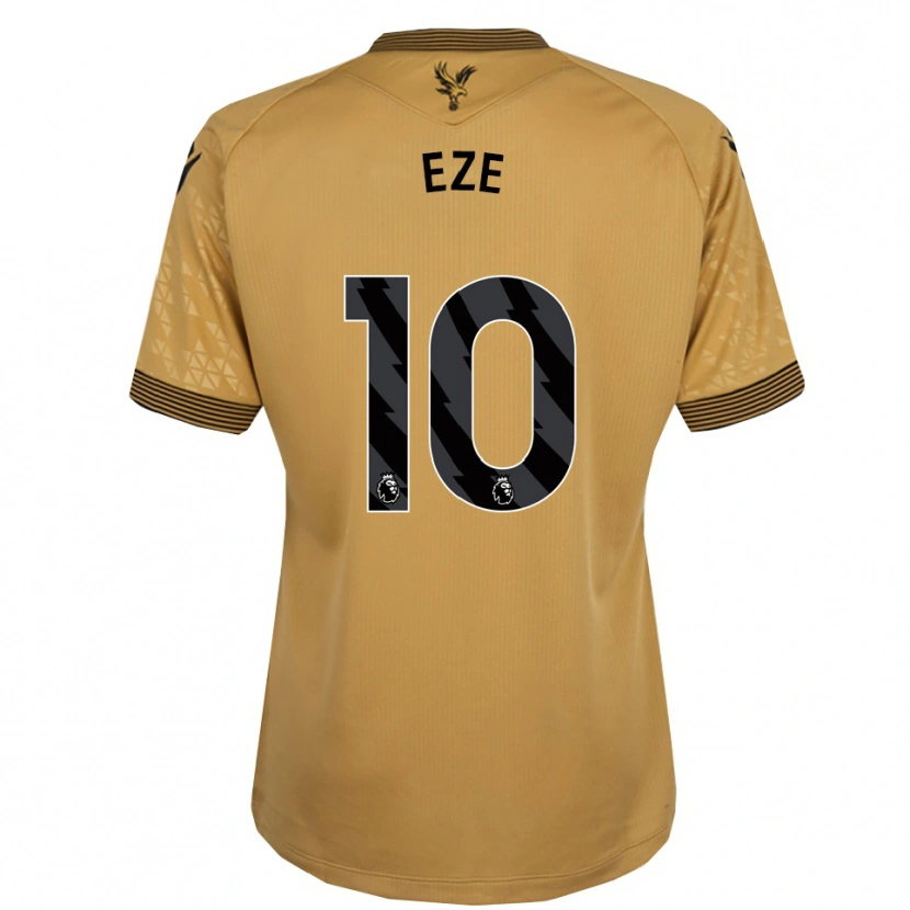 Danxen Kid Eberechi Eze #10 Gold Black Away Jersey 2025/26 T-Shirt
