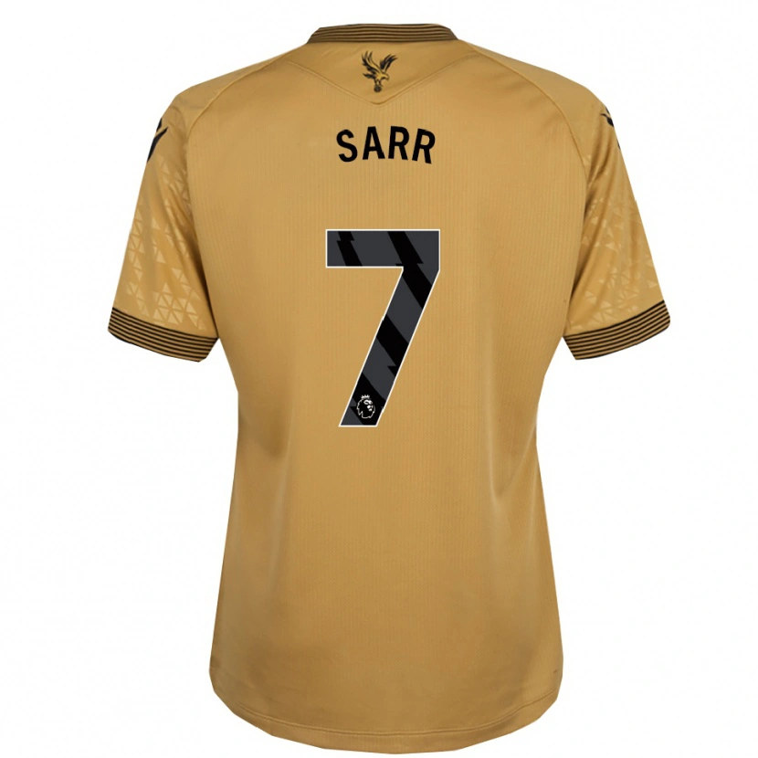 Danxen Kid Ismaïla Sarr #7 Gold Black Away Jersey 2025/26 T-Shirt