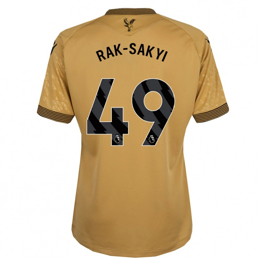 Danxen Kid Jesurun Rak-Sakyi #49 Gold Black Away Jersey 2025/26 T-Shirt