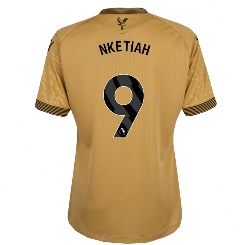 Danxen Kid Eddie Nketiah #9 Gold Black Away Jersey 2025/26 T-Shirt