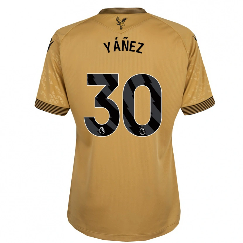 Danxen Kid Shae Yáñez #30 Gold Black Away Jersey 2025/26 T-Shirt