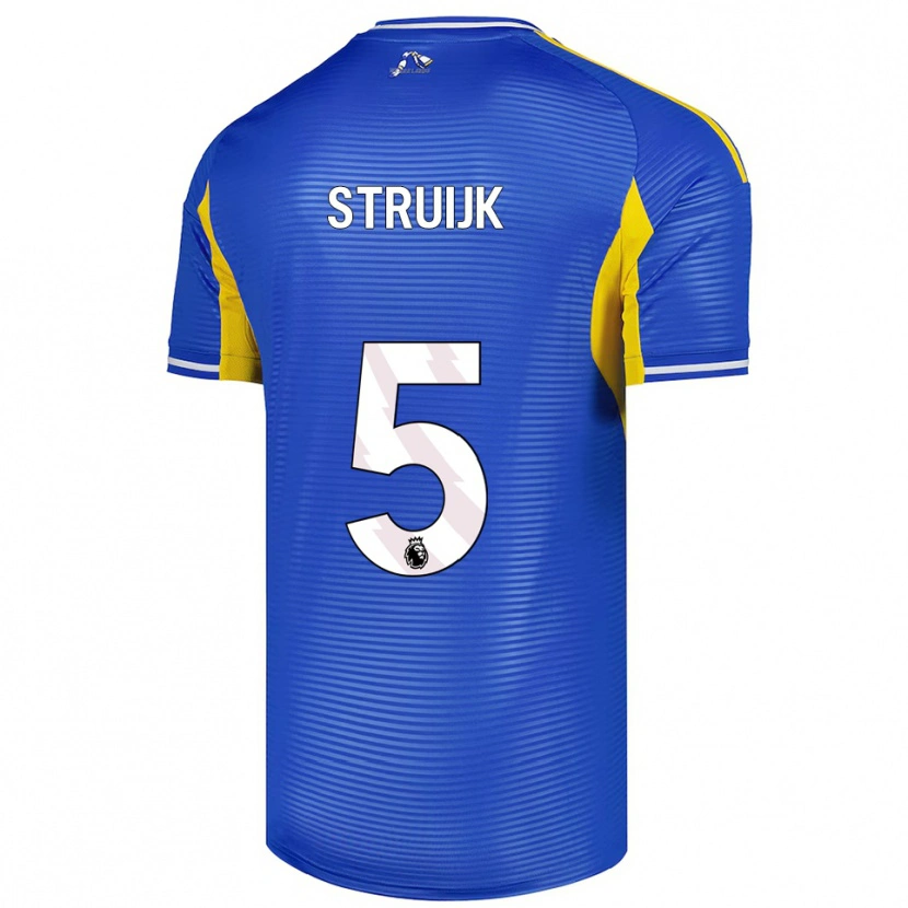 Danxen Kid Pascal Struijk #5 Blue Yellow Away Jersey 2025/26 T-Shirt