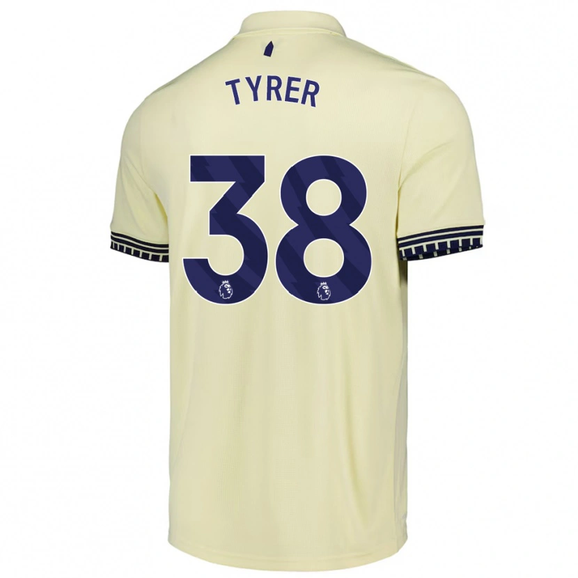 Danxen Kid Harry Tyrer #38 Off White Black Away Jersey 2025/26 T-Shirt