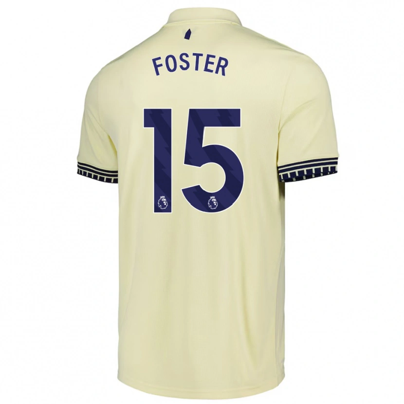 Danxen Kid Harvey Foster #15 Off White Black Away Jersey 2025/26 T-Shirt