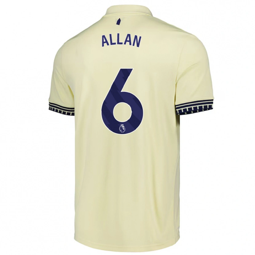 Danxen Kid Allan #6 Off White Black Away Jersey 2025/26 T-Shirt