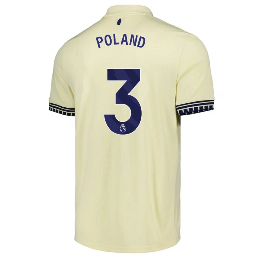 Danxen Kid Louis Poland #3 Off White Black Away Jersey 2025/26 T-Shirt
