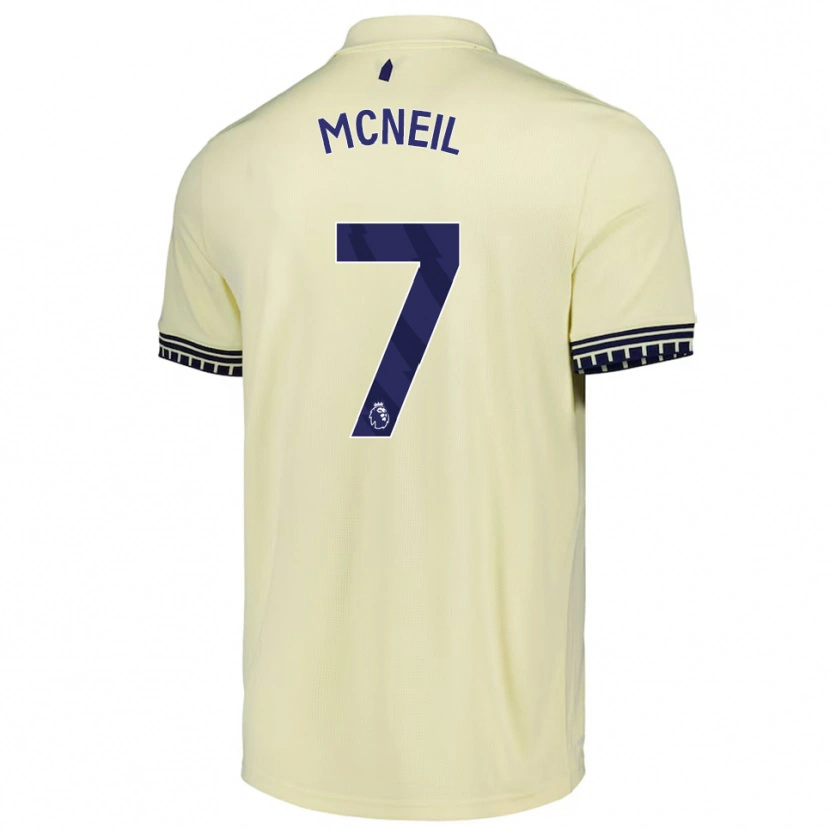 Danxen Kid Dwight Mcneil #7 Off White Black Away Jersey 2025/26 T-Shirt