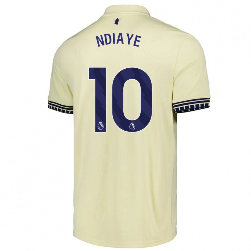 Danxen Kid Iliman Ndiaye #10 Off White Black Away Jersey 2025/26 T-Shirt