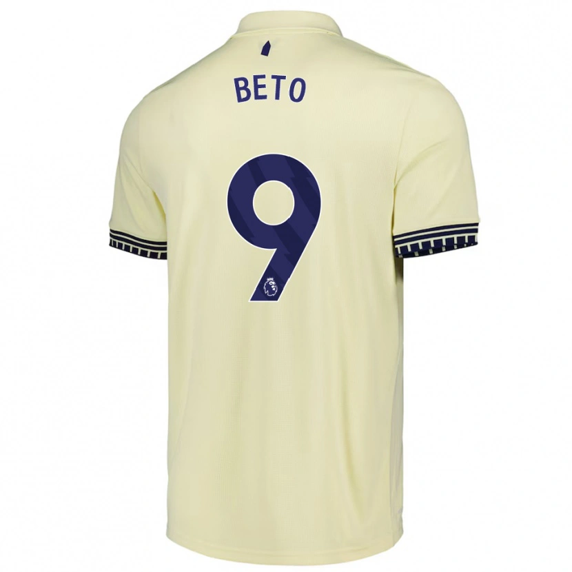 Danxen Kid Beto #9 Off White Black Away Jersey 2025/26 T-Shirt