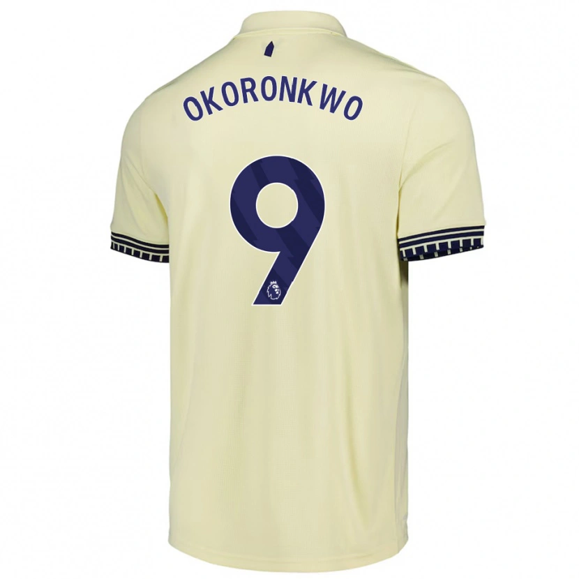 Danxen Kid Francis Okoronkwo #9 Off White Black Away Jersey 2025/26 T-Shirt