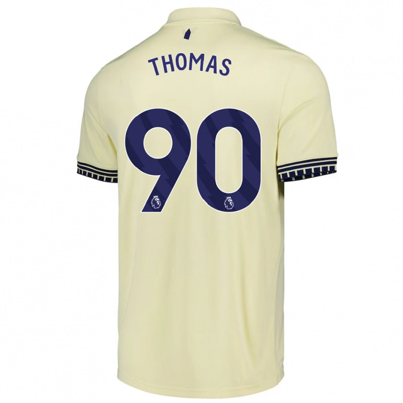 Danxen Kid Aled Thomas #90 Off White Black Away Jersey 2025/26 T-Shirt
