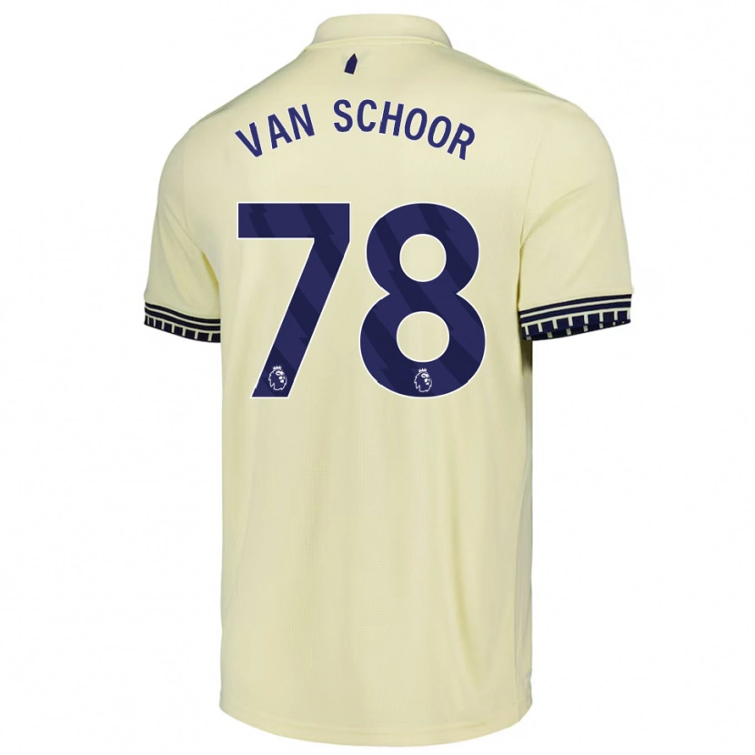 Danxen Kid Joshua Van Schoor #78 Off White Black Away Jersey 2025/26 T-Shirt