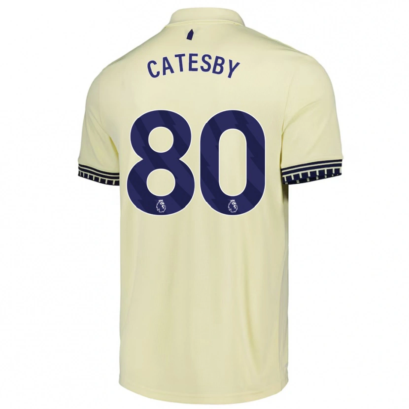Danxen Kid Joel Catesby #80 Off White Black Away Jersey 2025/26 T-Shirt