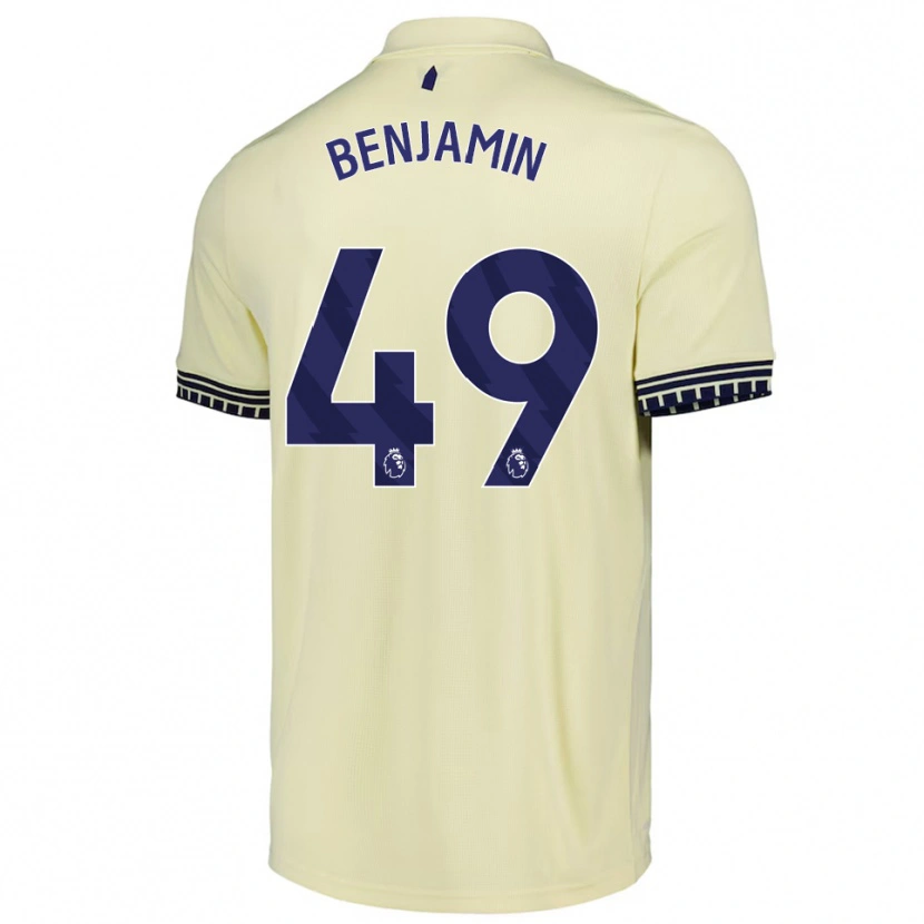 Danxen Kid Omari Benjamin #49 Off White Black Away Jersey 2025/26 T-Shirt
