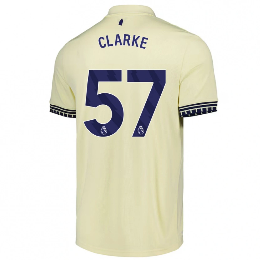 Danxen Kid Justin Clarke #57 Off White Black Away Jersey 2025/26 T-Shirt