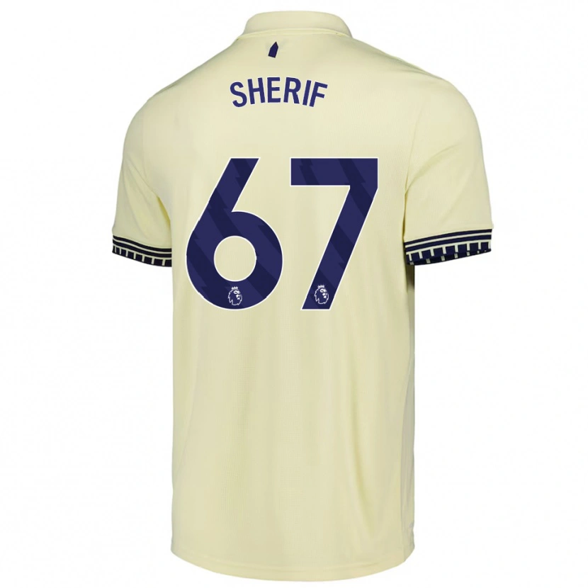 Danxen Kid Martin Sherif #67 Off White Black Away Jersey 2025/26 T-Shirt
