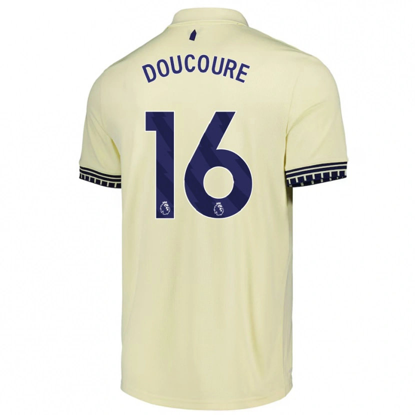 Danxen Kid Abdoulaye Doucoure #16 Off White Black Away Jersey 2025/26 T-Shirt