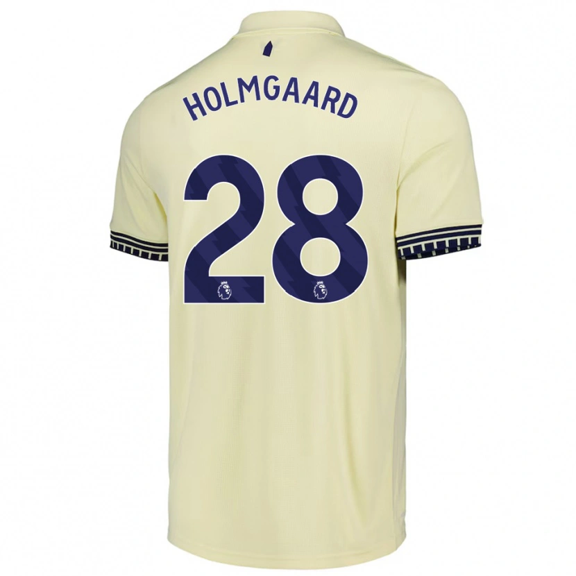 Danxen Kid Karen Holmgaard #28 Off White Black Away Jersey 2025/26 T-Shirt