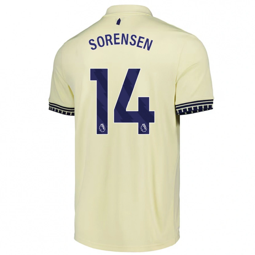 Danxen Kid Nicoline Sorensen #14 Off White Black Away Jersey 2025/26 T-Shirt