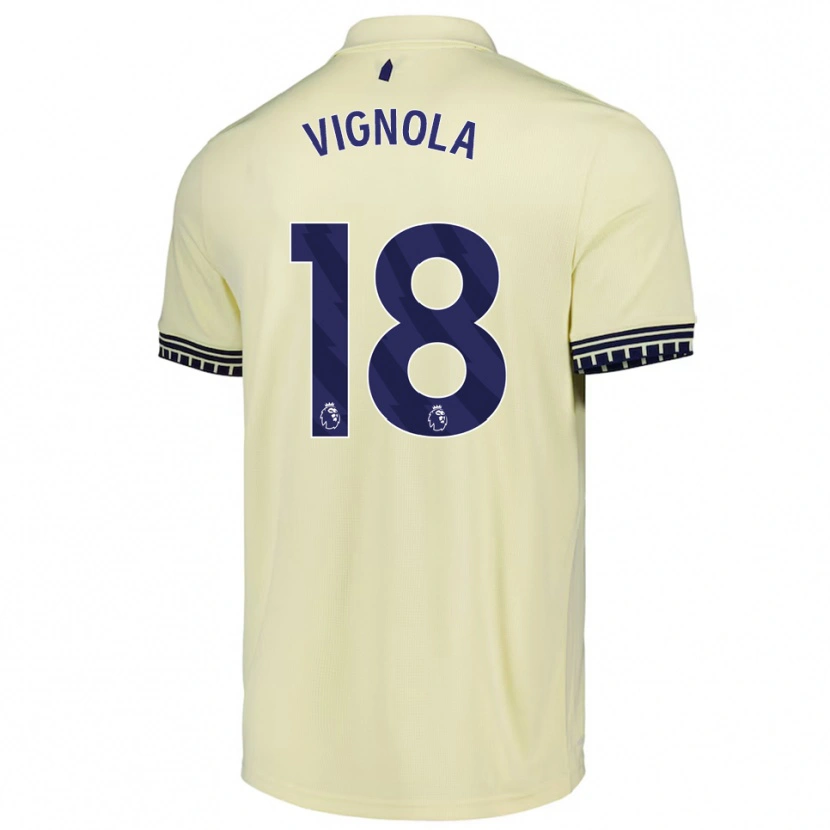 Danxen Kid Ornella Vignola #18 Off White Black Away Jersey 2025/26 T-Shirt