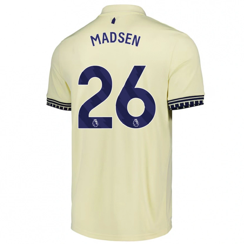 Danxen Kid Rikke Madsen #26 Off White Black Away Jersey 2025/26 T-Shirt
