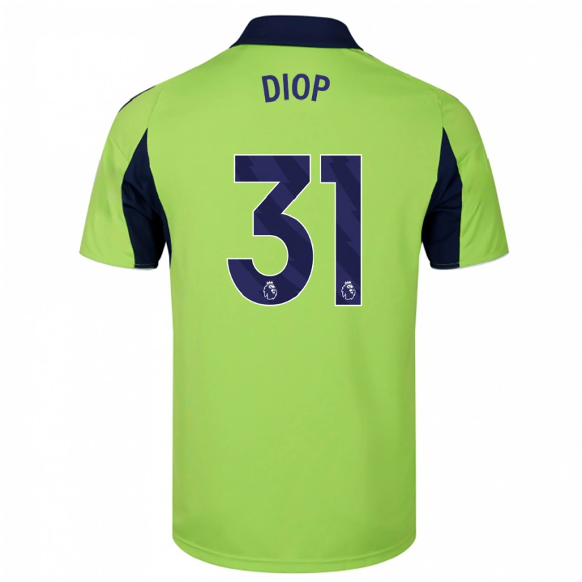 Danxen Kid Issa Diop #31 Green Navy White Away Jersey 2025/26 T-Shirt