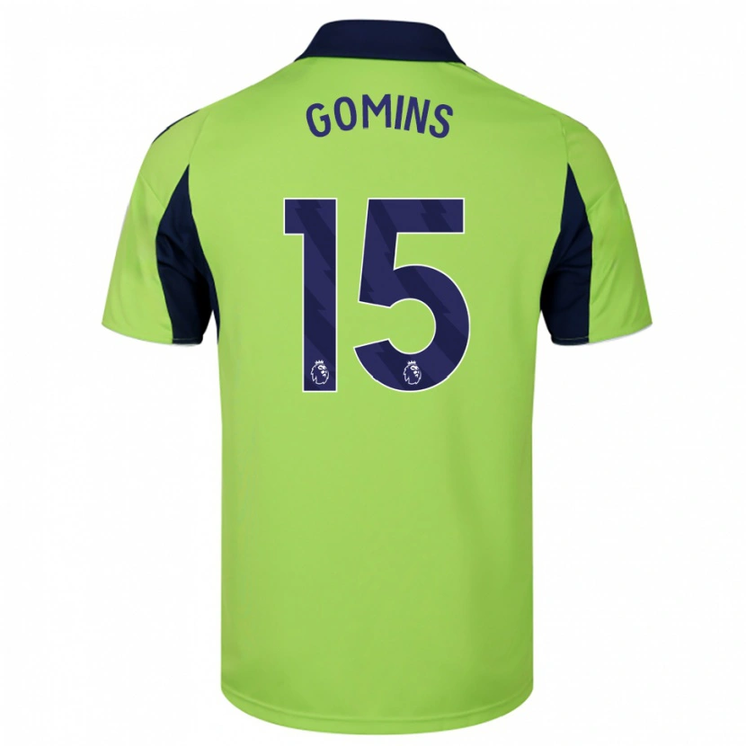 Danxen Kid Markuss Gomins #15 Green Navy White Away Jersey 2025/26 T-Shirt