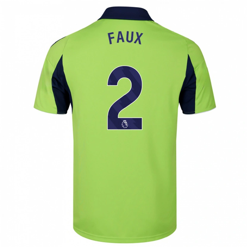 Danxen Kid Alex Faux #2 Green Navy White Away Jersey 2025/26 T-Shirt