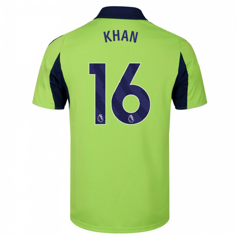 Danxen Kid Ruban Khan #16 Green Navy White Away Jersey 2025/26 T-Shirt