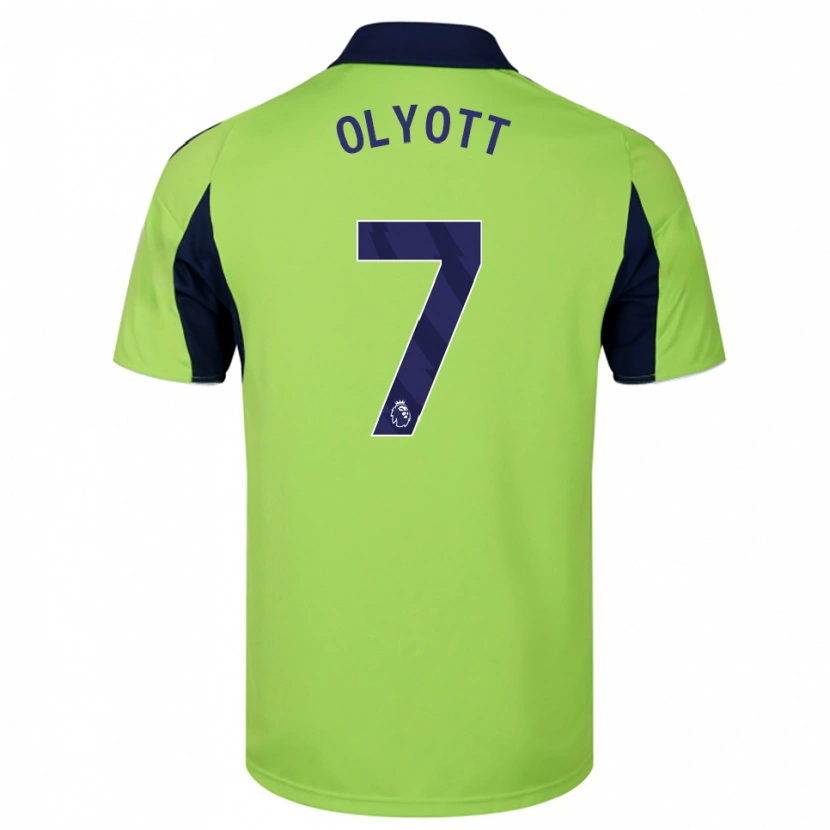Danxen Kid Tom Olyott #7 Green Navy White Away Jersey 2025/26 T-Shirt