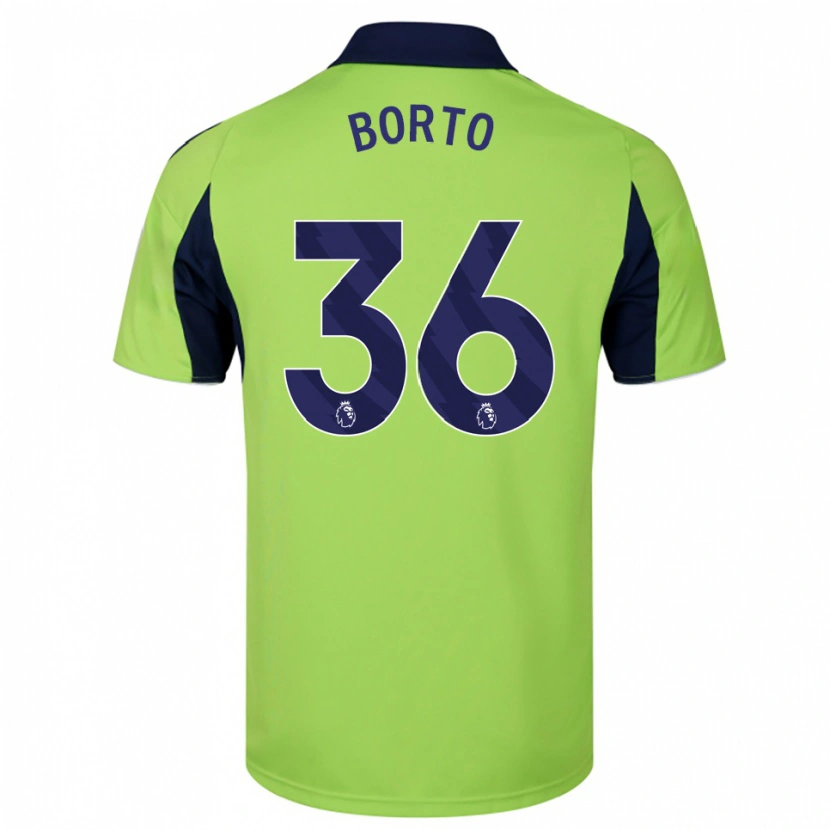 Danxen Kid Alex Borto #36 Green Navy White Away Jersey 2025/26 T-Shirt
