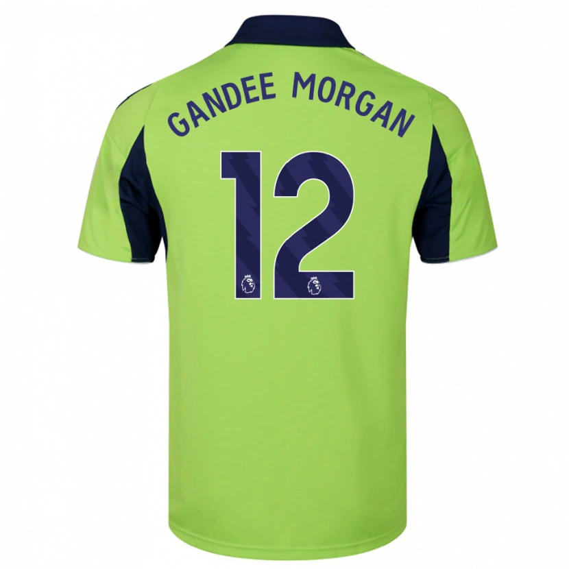 Danxen Kid Stella Gandee Morgan #12 Green Navy White Away Jersey 2025/26 T-Shirt