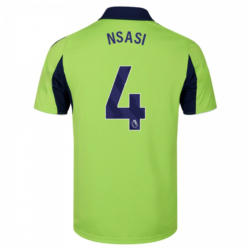 Danxen Kid Eddy Nsasi #4 Green Navy White Away Jersey 2025/26 T-Shirt