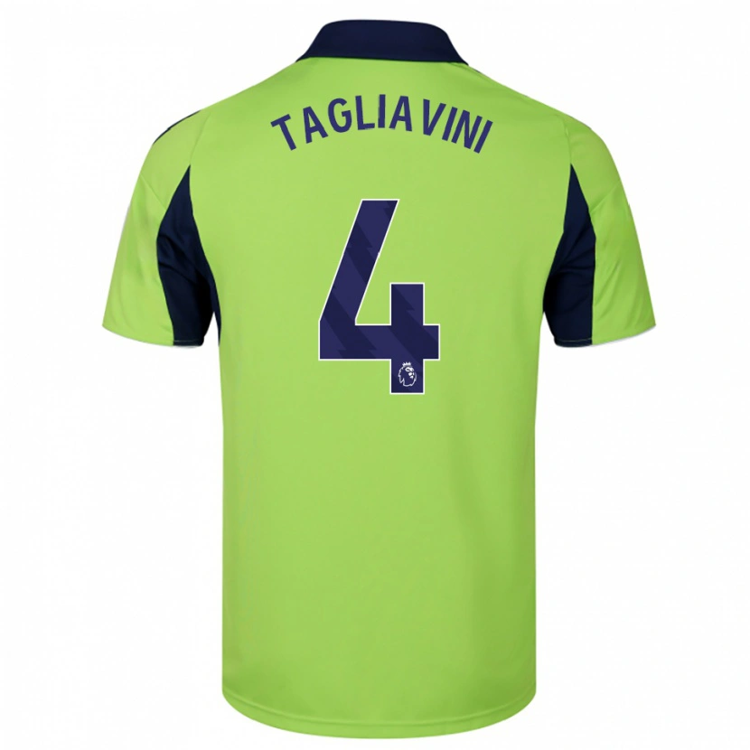 Danxen Kid Ella Tagliavini #4 Green Navy White Away Jersey 2025/26 T-Shirt