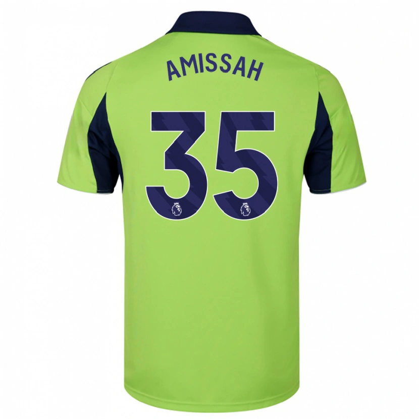 Danxen Kid Sam Amissah #35 Green Navy White Away Jersey 2025/26 T-Shirt