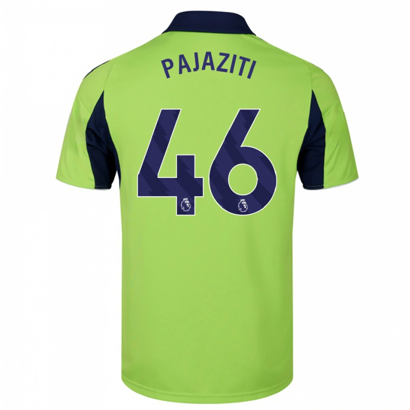 Danxen Kid Adrion Pajaziti #46 Green Navy White Away Jersey 2025/26 T-Shirt